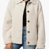 BOBBIE BUTTON UP SHERPA JACKET