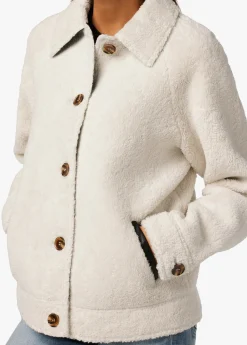 BOBBIE BUTTON UP SHERPA JACKET