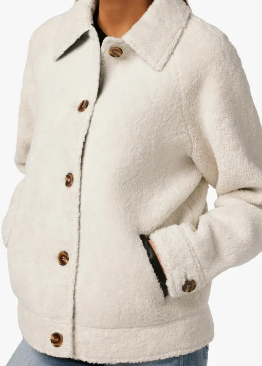 BOBBIE BUTTON UP SHERPA JACKET