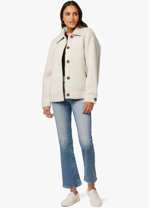 BOBBIE BUTTON UP SHERPA JACKET