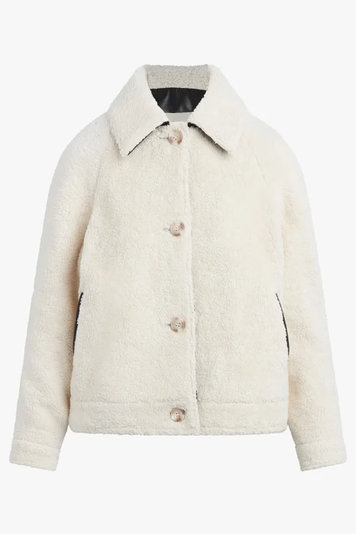 BOBBIE BUTTON UP SHERPA JACKET