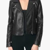 DYLAN LEATHER ZIP MOTO JACKET