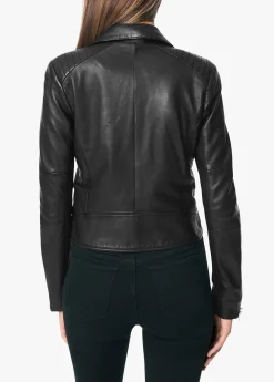 DYLAN LEATHER ZIP MOTO JACKET