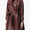 ELIZA VEGAN LEATHER TRENCH