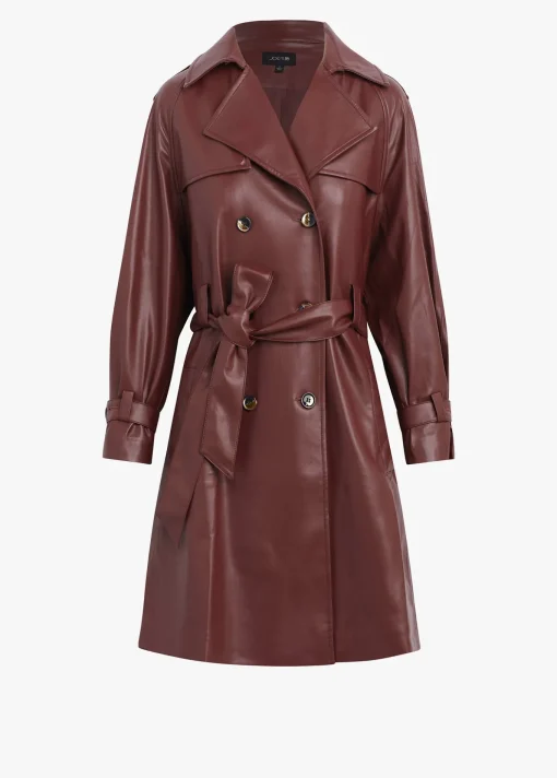 ELIZA VEGAN LEATHER TRENCH
