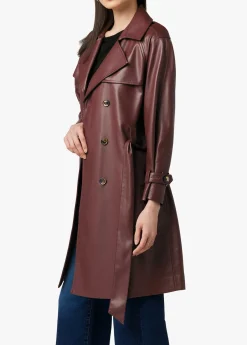 ELIZA VEGAN LEATHER TRENCH