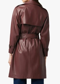 ELIZA VEGAN LEATHER TRENCH