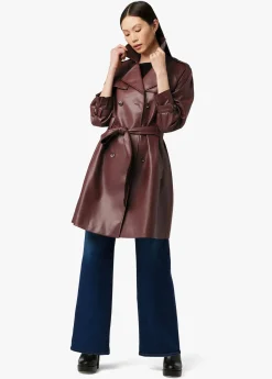 ELIZA VEGAN LEATHER TRENCH