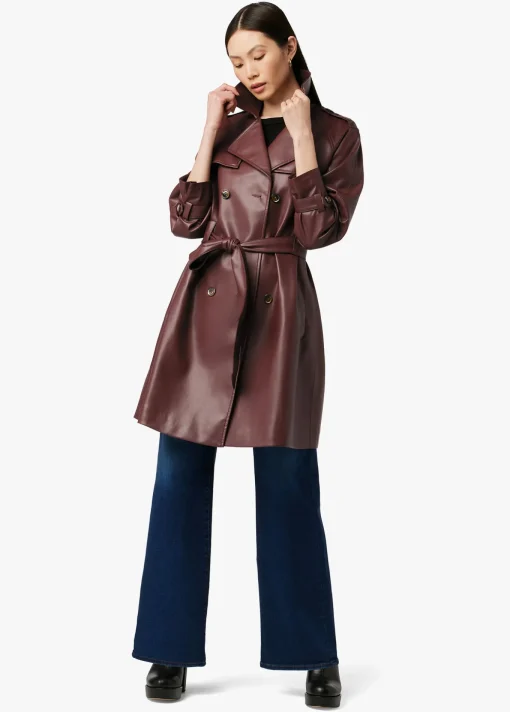 ELIZA VEGAN LEATHER TRENCH