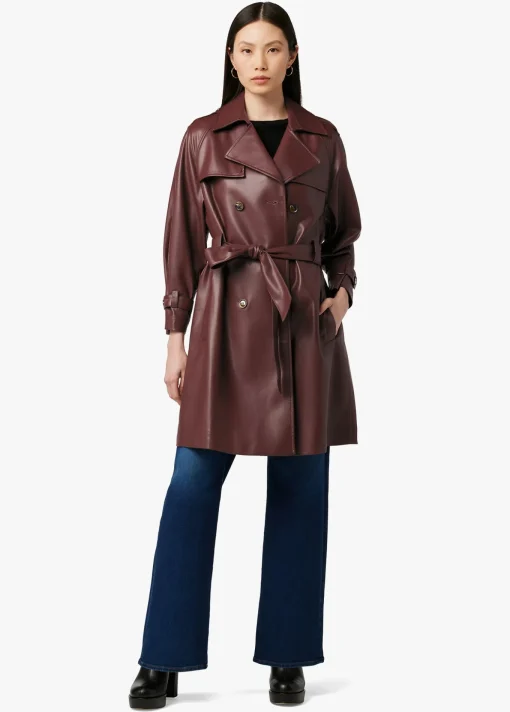 ELIZA VEGAN LEATHER TRENCH