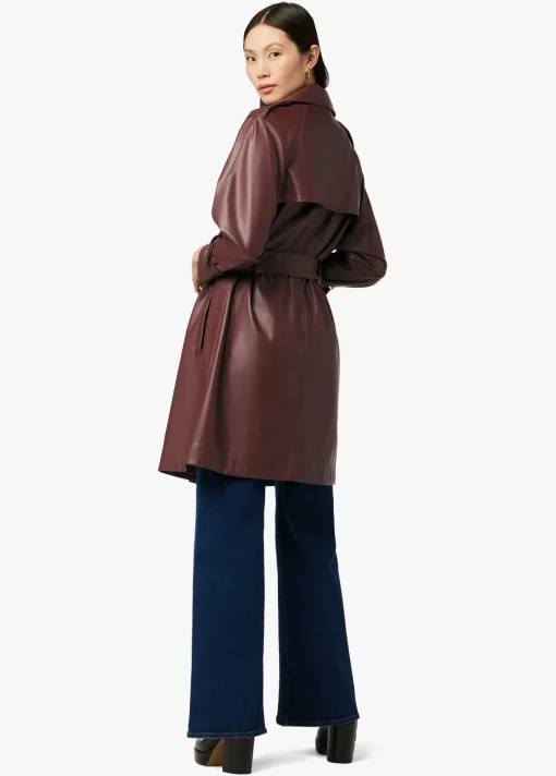 ELIZA VEGAN LEATHER TRENCH