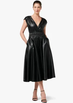 FELICITY VEGAN LEATHER DRESS