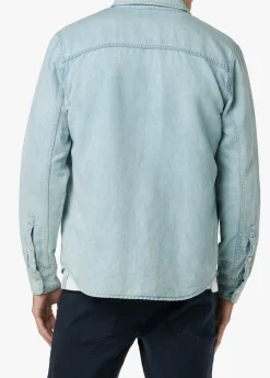 LOU INDIGO LINEN SHIRT
