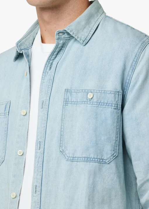 LOU INDIGO LINEN SHIRT