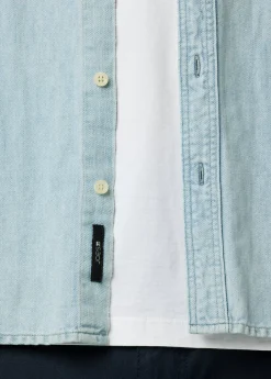 LOU INDIGO LINEN SHIRT