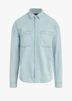 LOU INDIGO LINEN SHIRT