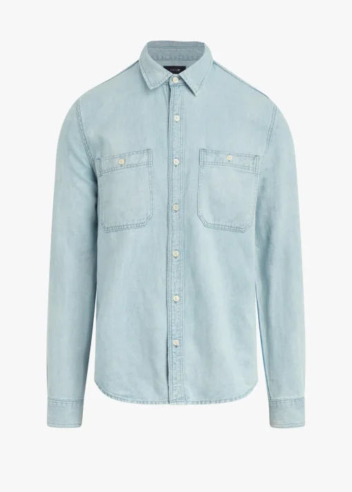 LOU INDIGO LINEN SHIRT