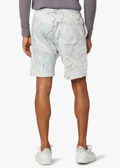 MARBLE DYE FRENCH TERRY FLEECE SHORT