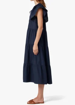 PORTIA FLUTTER SLEEVE DRESS