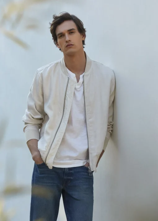 RAY LINEN BOMBER