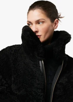 THE LISA REVERSIBLE SHEARLING LEATHER JACKET