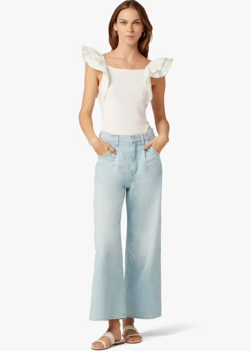 THE PLEATED WIDE LEG ANKLE