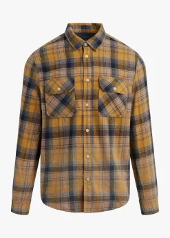 THE SHIRT BRUSHED YELLOW UNISEX FLANNEL