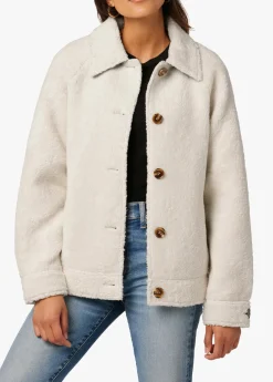 BOBBIE BUTTON UP SHERPA JACKET