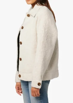 BOBBIE BUTTON UP SHERPA JACKET