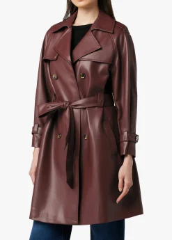 ELIZA VEGAN LEATHER TRENCH