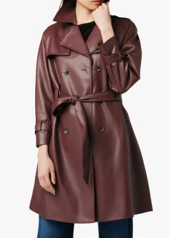 ELIZA VEGAN LEATHER TRENCH