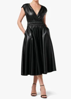 FELICITY VEGAN LEATHER DRESS