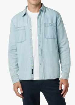 LOU INDIGO LINEN SHIRT